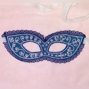 Blue Lace Masquerade Mask. Handmade